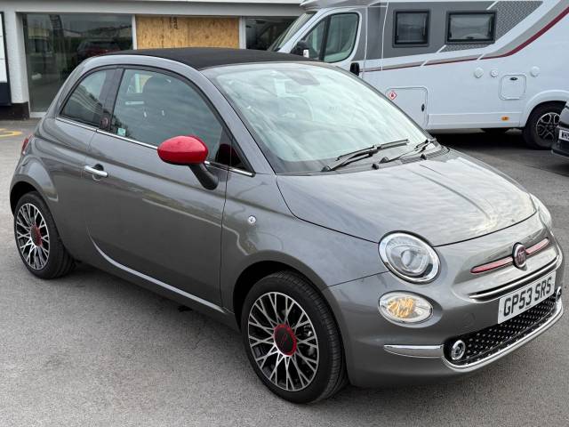 Fiat 500 1.0 C Red Mhev Petrol Grey