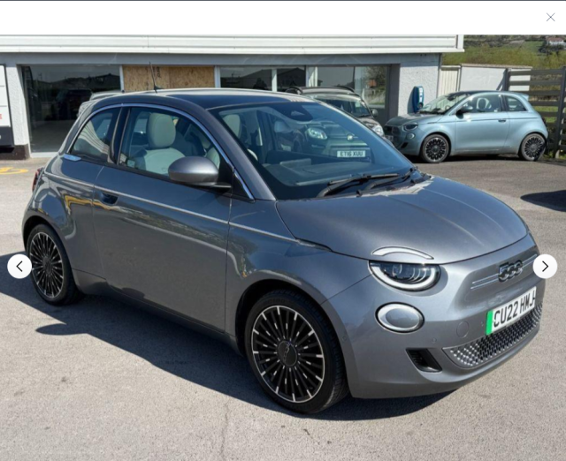 Fiat 500 La Prima Electric Grey