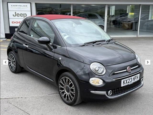 Fiat 500 1.0 Top Mhev Convertible Petrol Black